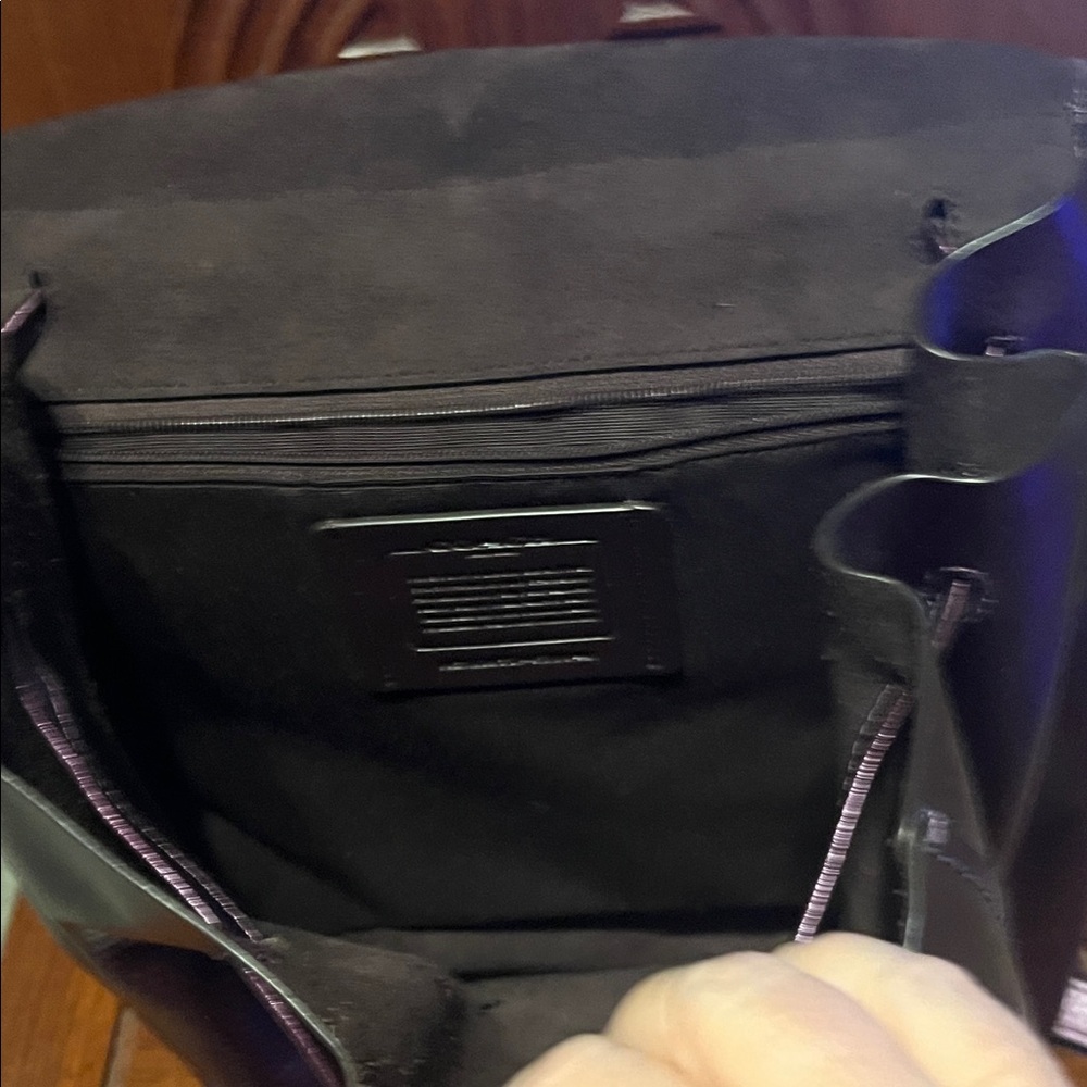Coach Metallic Plum Backpack - Picture 4 of 9